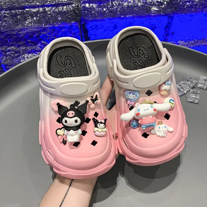 

Girls Cartoon Garden Shoes Summer New Indoor Soft Soled Shoes Children's Beach Two Wear Sandals Slippers Children's Beach Shoes