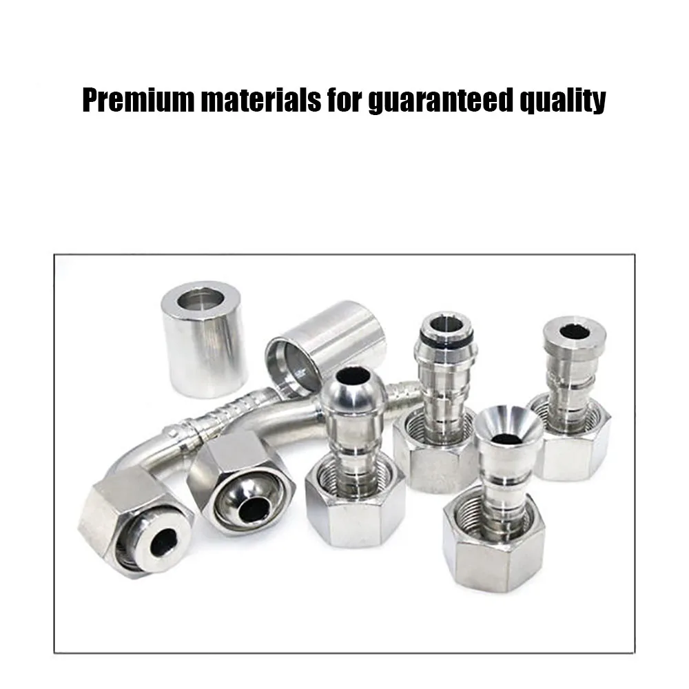 304 Stainless Steel Metric Internal Thread M12-42mm Pre Threaded Tube High-Pressure Hydraulic Fittings 6-32mm