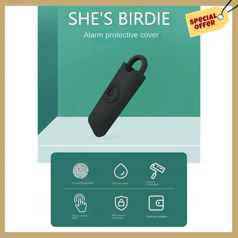 Подходит для сигнализации птицы, силиконовый защитный чехол, защитный чехол от падения, черный, простой в использовании