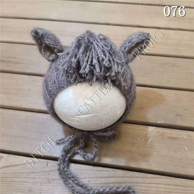 Newborn Photography Props Mohair Horse Styling Hat Studio Clothing