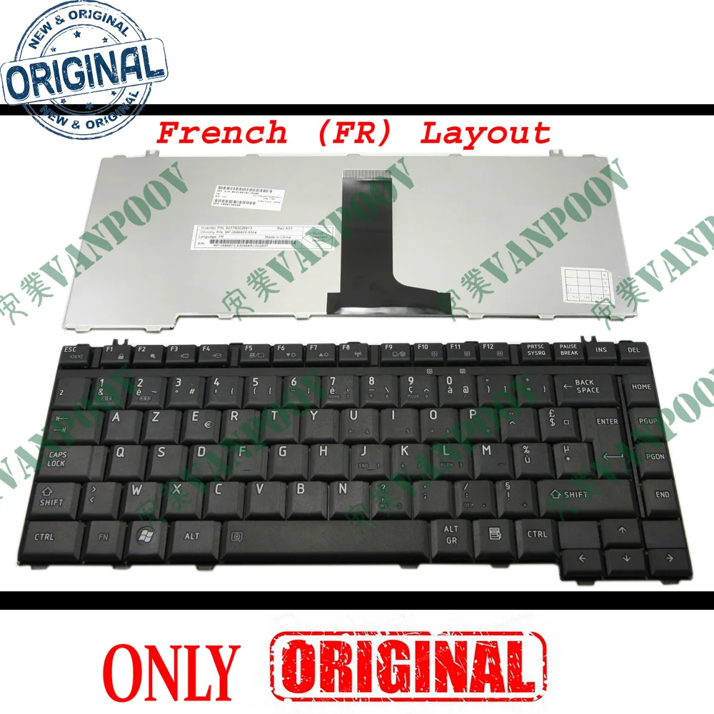 

Новая клавиатура для ноутбука AZERTY Toshiba Satellite L300 A200 A205 A300 M200 M205 M300 M333, черная французская FR Clavier