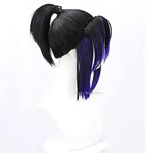 Demon Slayer Kochou Shinobu Wig Heat Resistant Hair Cosplay Costume Wig