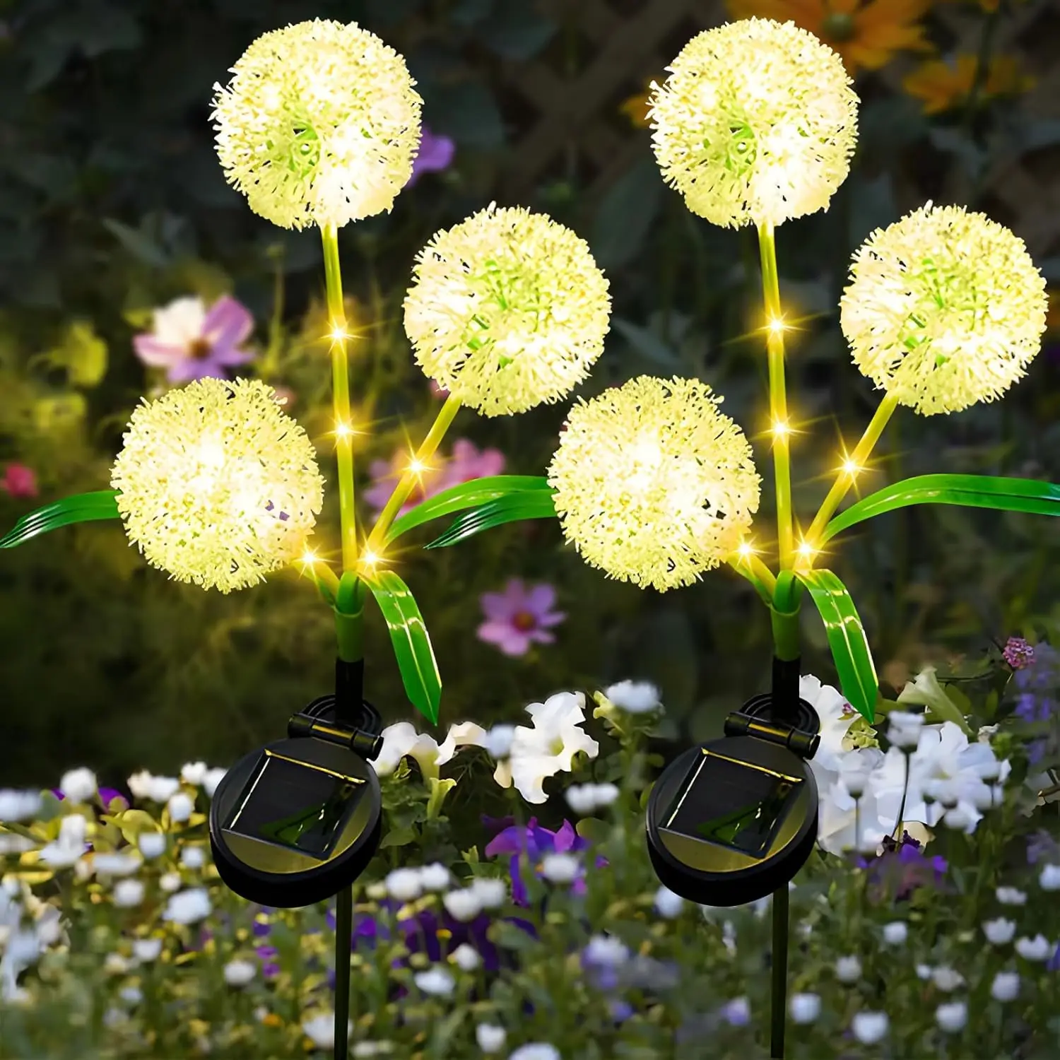 

Solar-Powered Dandelion LED Garden Light, Festive Outdoor Lighting Decor