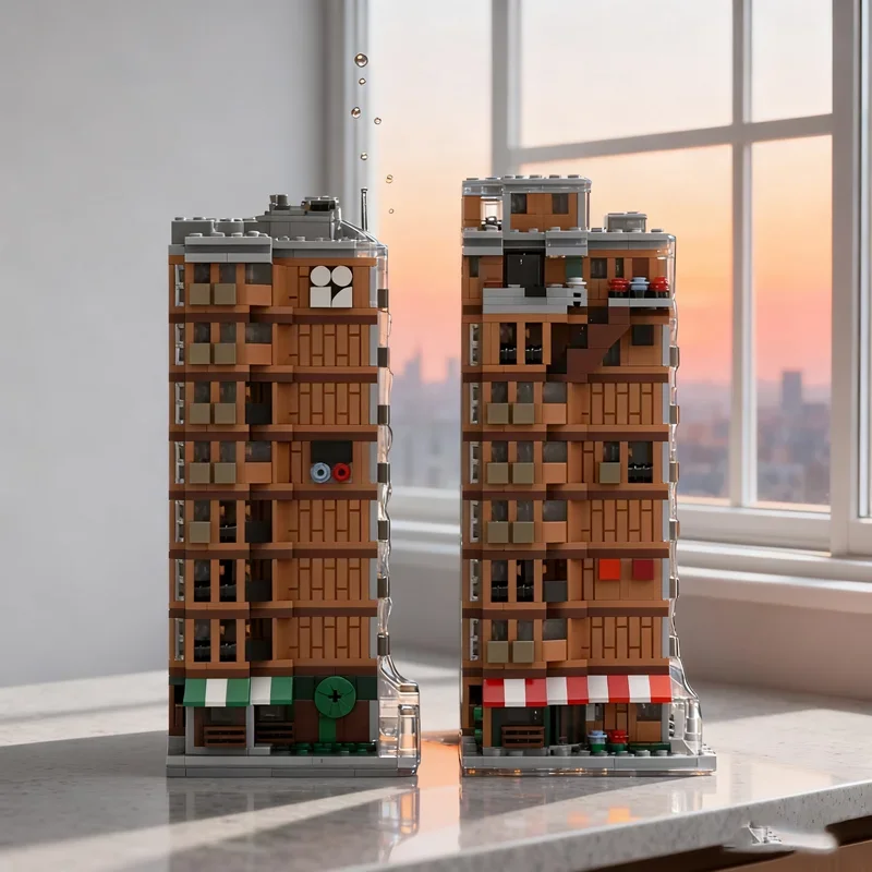 

1472pcs MOC Mini SitComplex Buildings Modular Minied Model Building blocks Assemble DIY toys Brick Christmas gift Kids Birthday