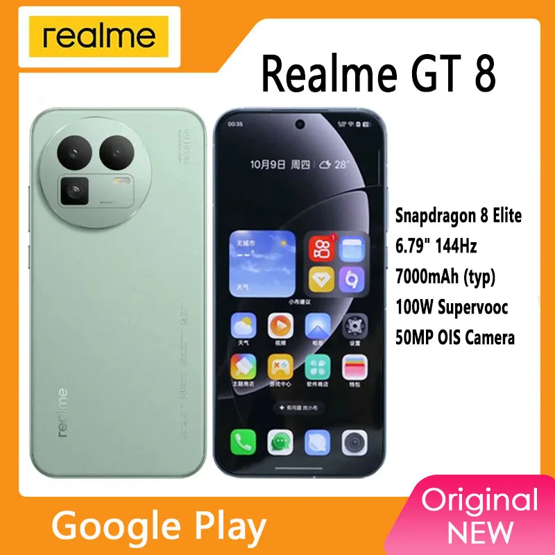 Unlocked Realme GT8 5G Mobile Phone Snapdragon8 Elite 6.79inch