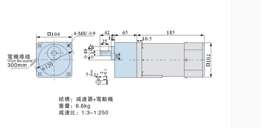 220V 250W AC Reversible Gear 6RK250GU-CF Variable Speed Motor 1:3-1:250 450-2.7RPM 6GU AC Gear Reducer Motor Geared Motor Kit.