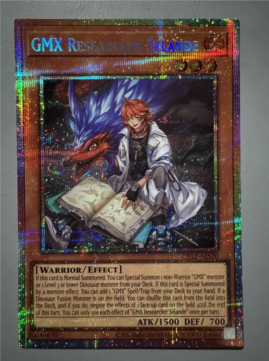 Yugioh KONAMI Duel Monsters CR12-AES20 GMX Researcher Selande Prismatic Secret Asian English Collection Mint Card
