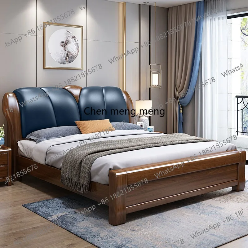 

High Quality Rose Wood King Size Wooden Bed For Home Wooden Bedroom Furniture Comfortable Solid Bed For Home Apartment