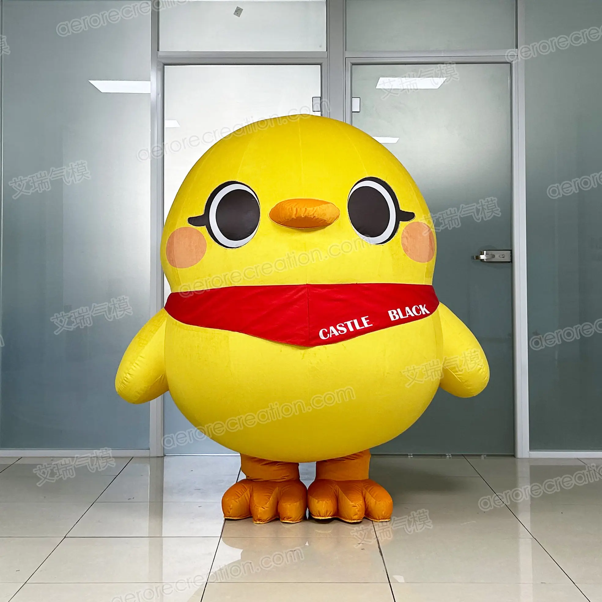 

Full Customization Cute Inflatable Cartoon Chick Mascot Suit Brand Interactive Inflatable Walking Costume