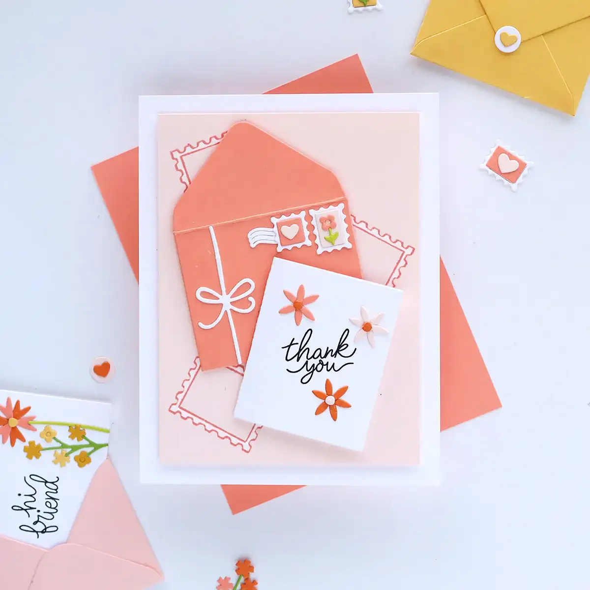 2026 Valentine's Day Post Box Mini Notecard Postage Frames Metal Cutting Dies Clear Stamps for DIY Making Card Scrapbook Craft