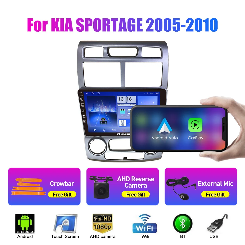 For Kia KIA Sportage 2005-2010 Android Car Navigation GPS Reversing Image All-in-One Machine