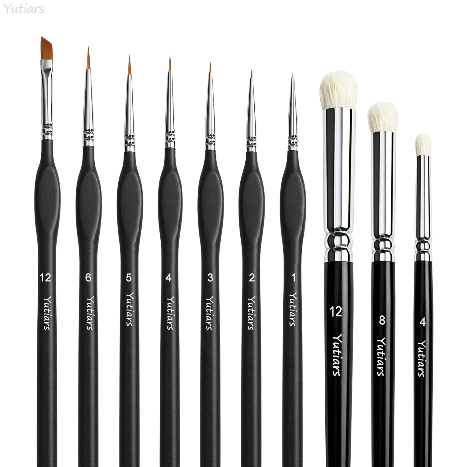 3/6/7/10pcs Dry Brush Miniature Painting Professional Modellers Paint Brushes for Enamel Figurines Scale Model Art Painting