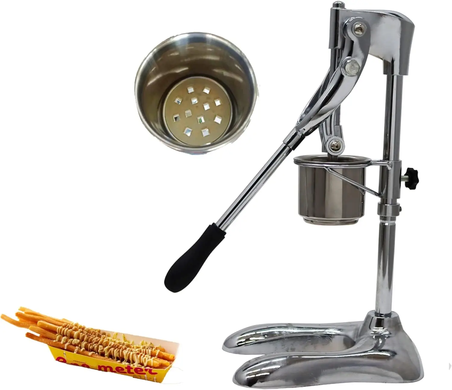 

Manual Long French Fries Squeezer Stainless Steel Manual Potato Strips Machine French Fries Maker Machine French Fries Cutter