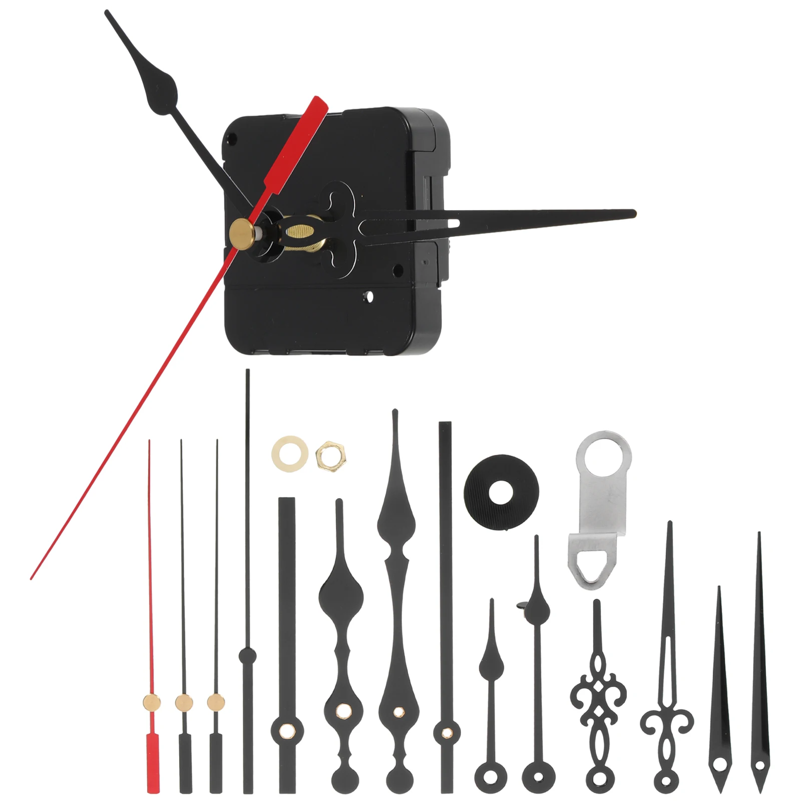 

1 set 1 Set Durable Aluminum Wall Clock Mechanism Replacement Kit High Torque Diy Clock Movement For Repairing Frameless Hanging