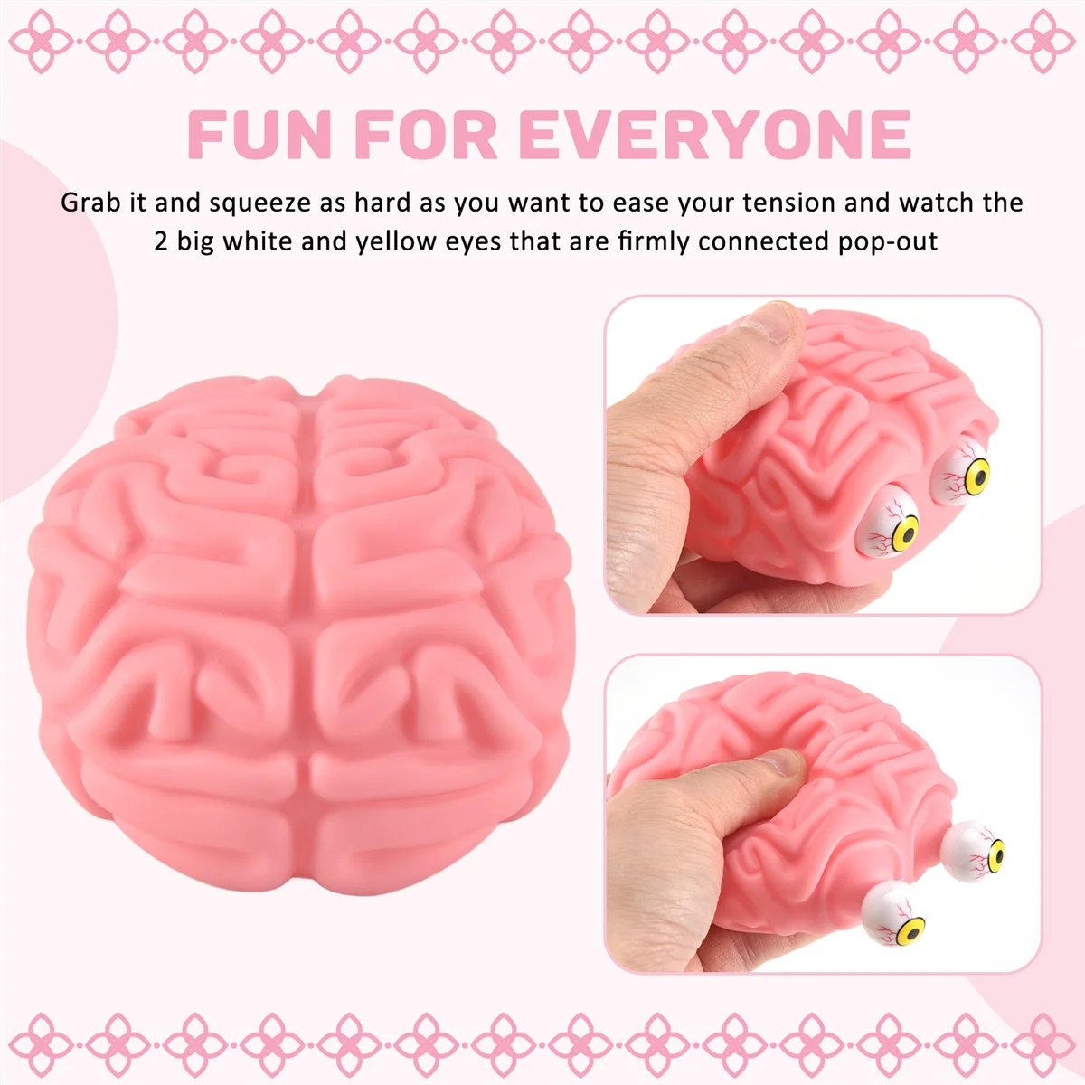 Flippy Brain Eye Popping Squeeze Fidget Toys Cool Stuff Prank Gadgets Alivio del estrés Sensorial TDAH Autismo Gags Toy