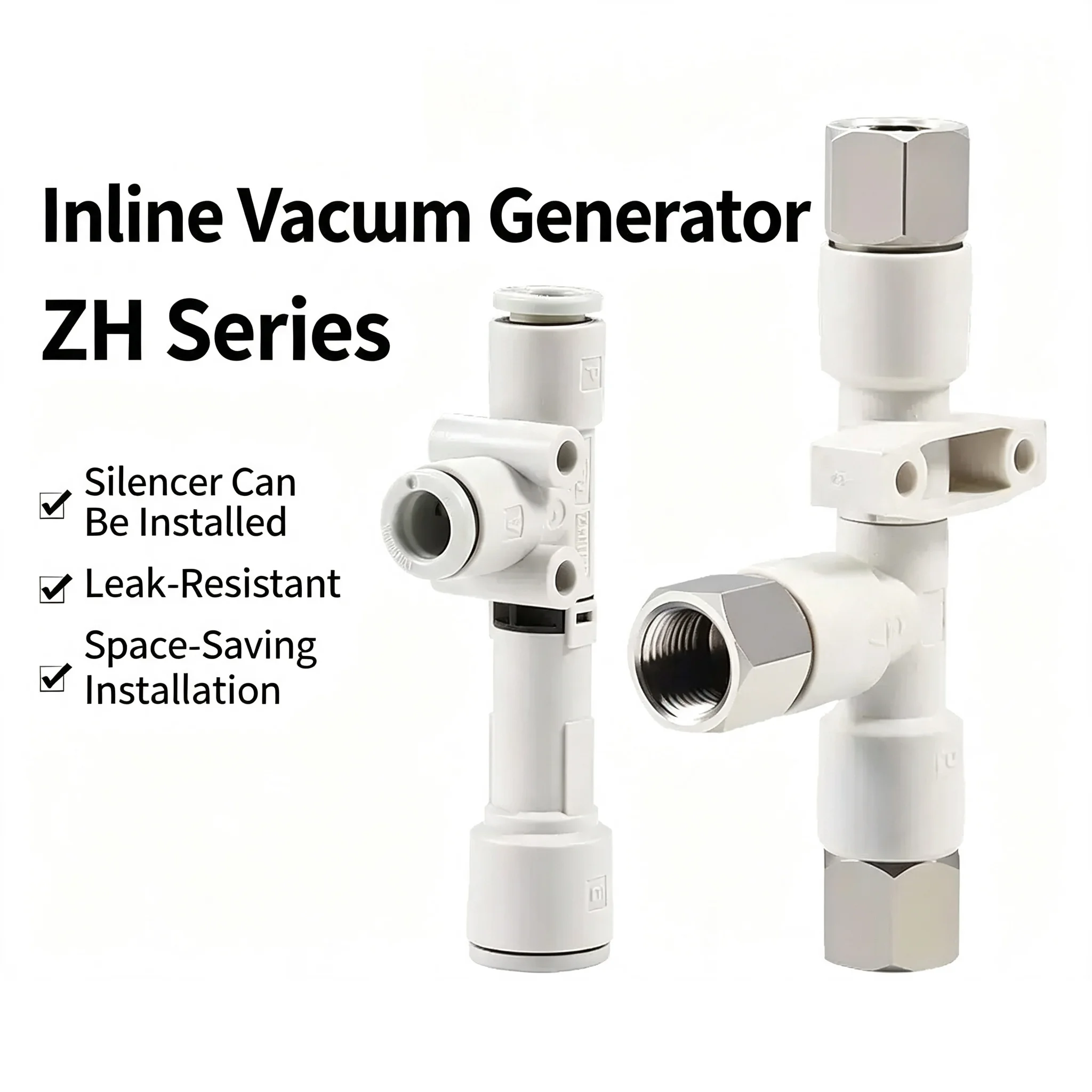 Vacuum Ejector Body Ported Type ZH ZH05DS ZH07DS ZH10DS ZH13DS ZH05DS-06-06-06 ZH10DS-06-06-08 ZH13DS-08-10-10 ZH07DS-01-01-01