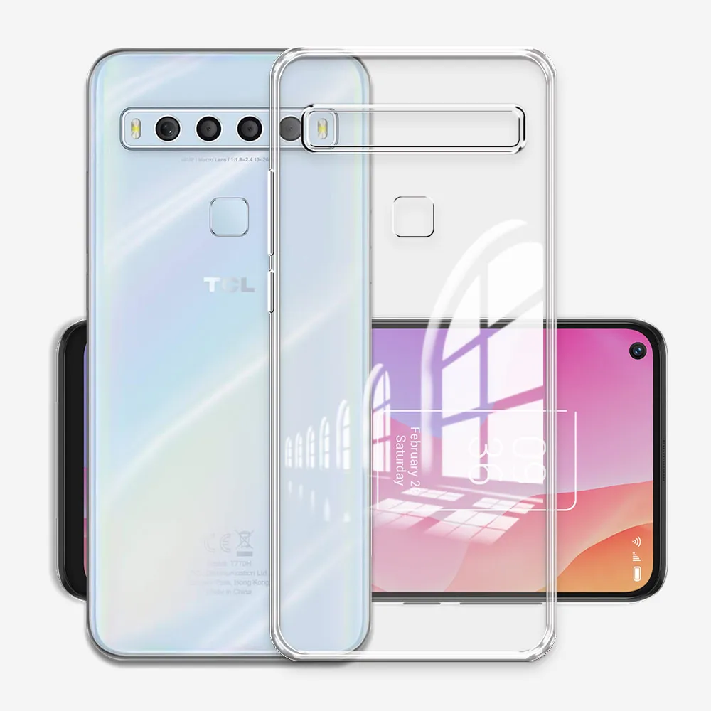 Etui TCL 10L T770H T770B Fundas Clear Silicone Soft Phone Case For TCL 10 Lite Shockproof Cover on TCL10Lite /TCL10L Coque