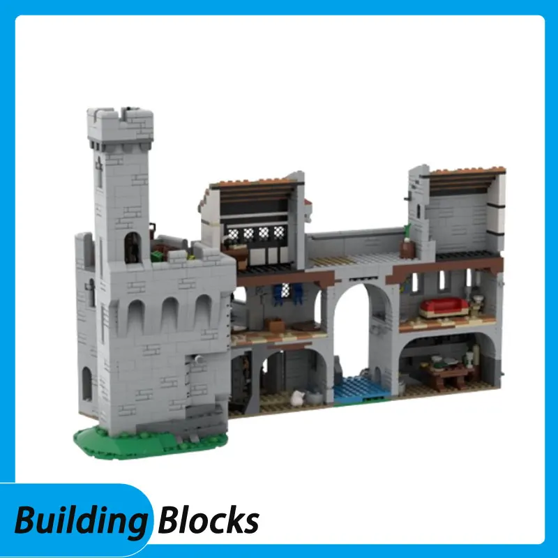 معالجة التخليص تجميع الجسيمات الصغيرة اللبنات MOC-213746 2260 قطعة بناء القلعة في القرون الوسطى الحصان لعبة مجسمة هدية #1