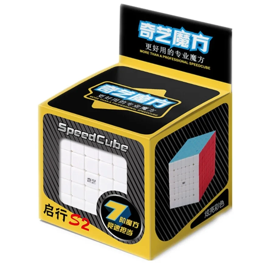 Qiyi Qixing S2 7x7 versione senza adesivo 7x7 Cubo Magico 7 strati Cubo di velocità professionale Cubo Magico Puzzle giocattolo per bambini bambini