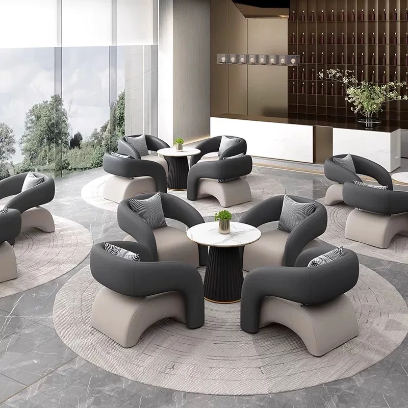 

Business meeting booth hotel office rest sofa