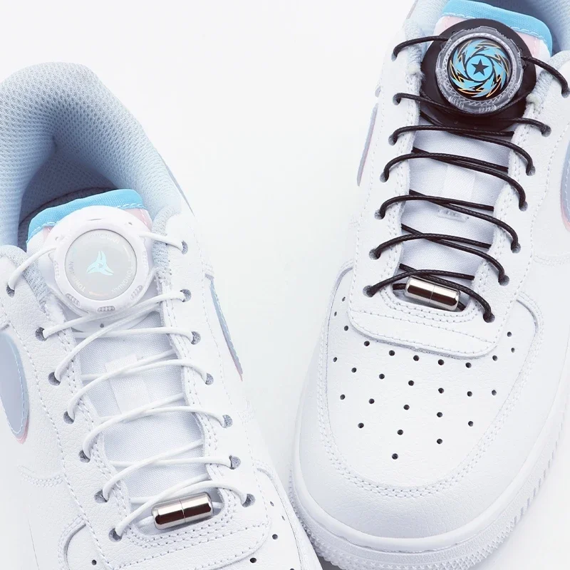 Upgrade Automatic Shoe Laces Swivel Capsule Buckle No Ite Shoelaces Easy Installation Without Ties Thick Rope Sneakers Shoelace