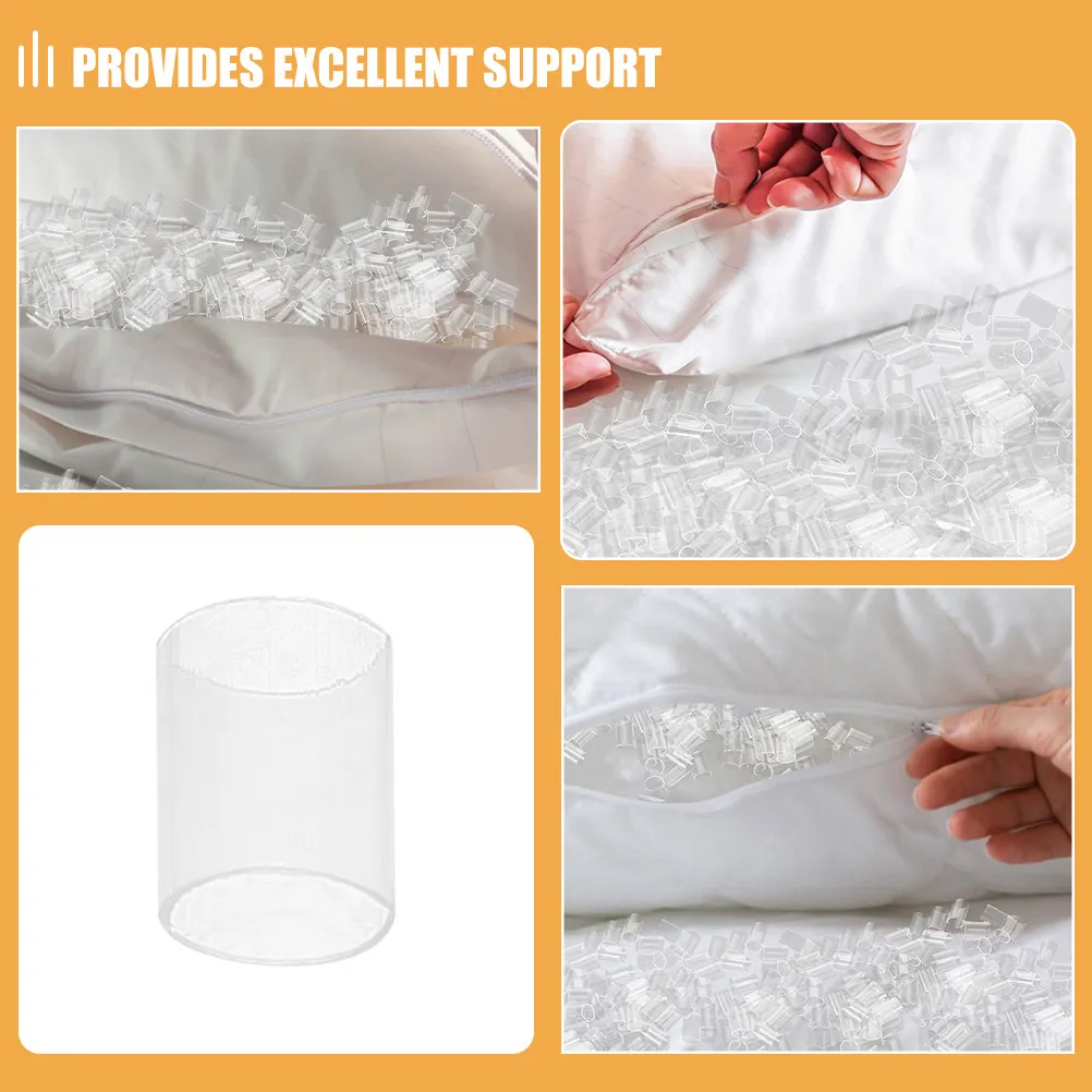 Clear Plastic Pe Pillow Filling Tubes Soft Comfortable Supportive Pillow Stuffing Supplies for DIY Pillows Travel Pillows Home