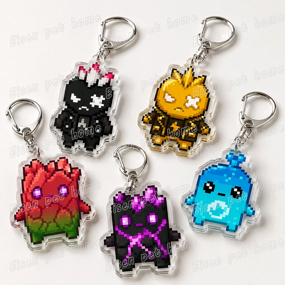 Video Game Ghost Anime Keychains for Accessories Bag Charm Game Gamer Spirits Battle Royale Meme Keyring Jewelry Fans Gifts