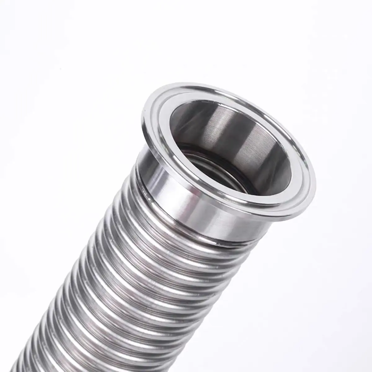 304 stainless steel quick-release chuck corrugated pipe DN20-DN50 sanitary corrugated pipe chuck 50.5-91mm