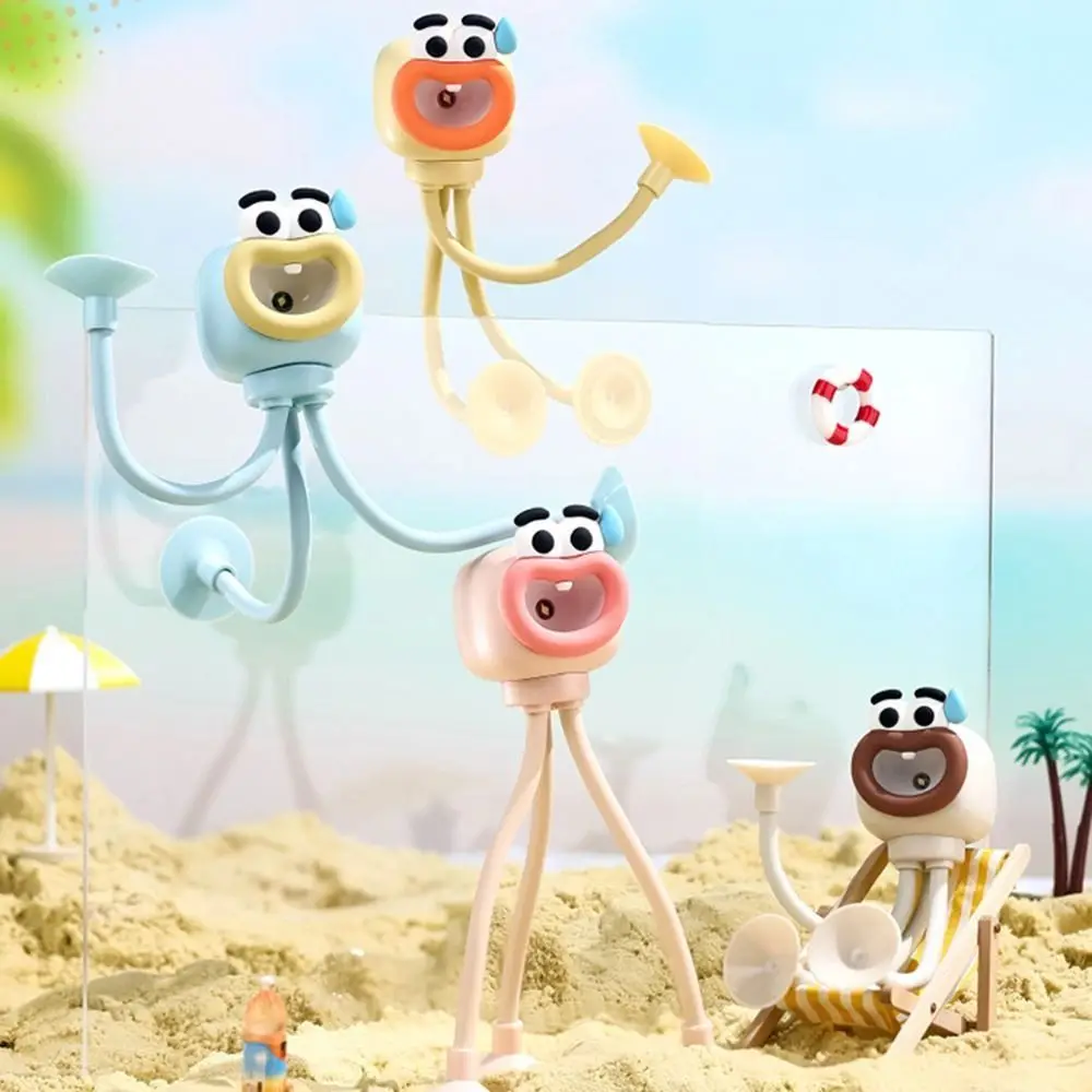 

Cartoon Octopus Shape Night Light Creative Changeable Shape Foldable Table Lamp Adjustable with Suction Cups Desk Decor Lamp