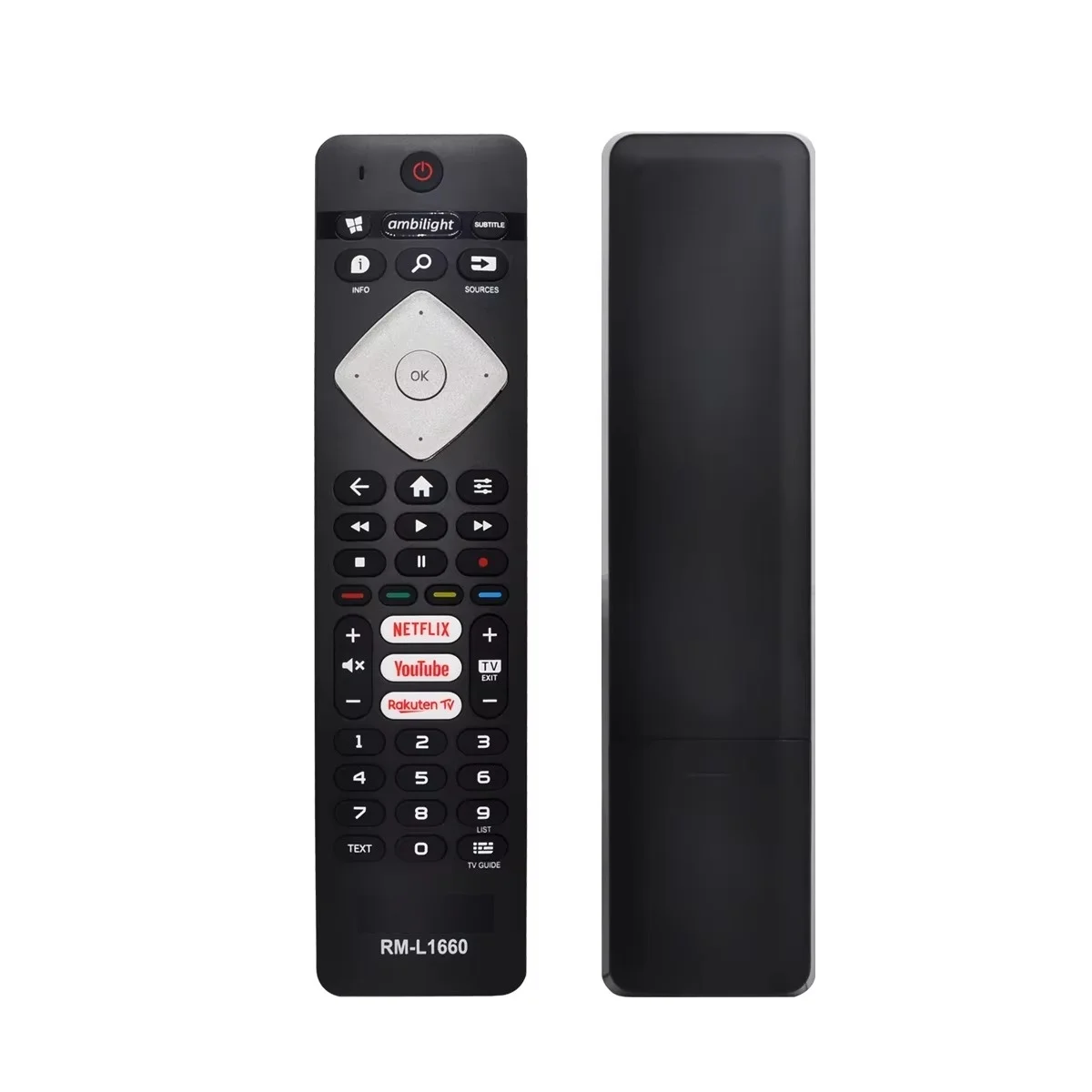 New Remote Control RM-1660 Compatible for Philips LED TV No Setup Required Infrared Remote for Televisions