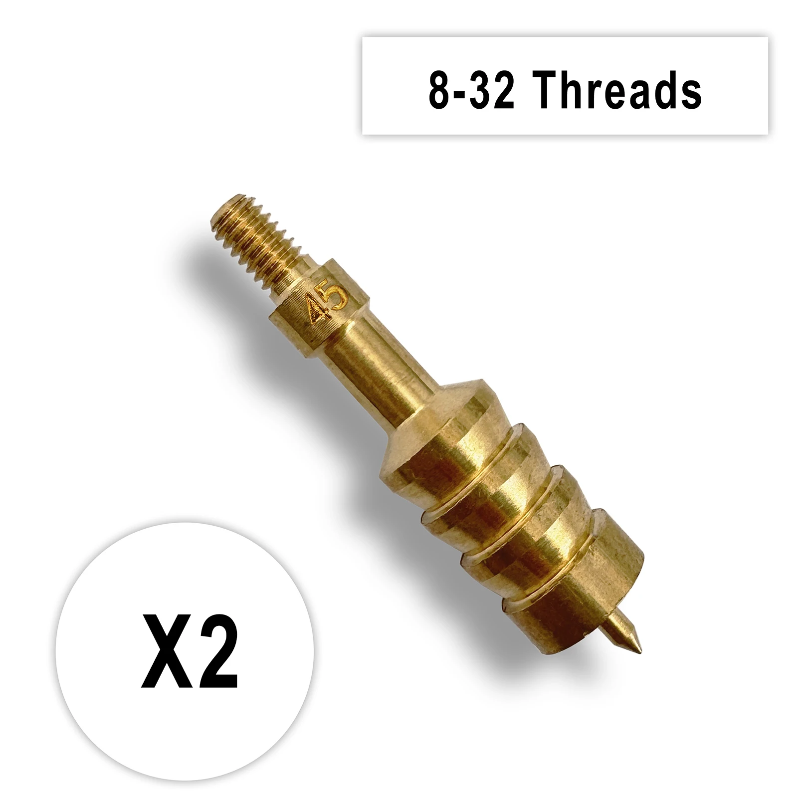 XXLIYA 2 قطعة تنظيف البندقية 7.62 مللي متر التصحيح حامل 5.56 مللي متر النحاس Jag. 22 كالوريا. 40/.45/.30 عيار تلميح بندقية مسدس الصيد تنظيف عدة #6