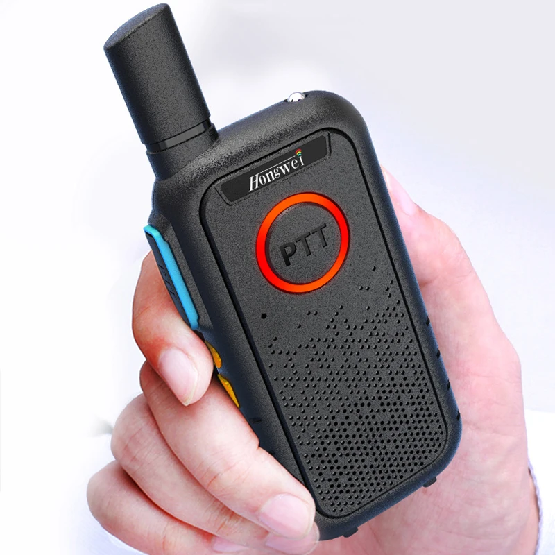 Mini Walkie Talkie Hongwei M1S 5W Dual PTT 17mm sottili radio portatili a due vie per affari/Hotel/parrucchiere/salone di bellezza/KTV/Club