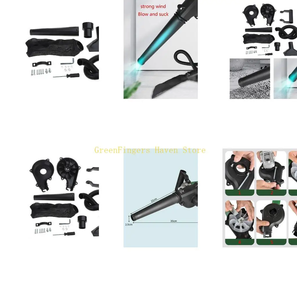 F68D 2-in-1 Grinder to Vacuum Cleaner Accessories Multi-function Power Tool Set Easy to Install for Most Grinders