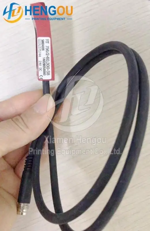 037U375744 RT 756-2-60 300-S8 50034328 Sensor For Man Roland R700 RT756260 300S8 Photoelectric Sensor 24VDC Cable