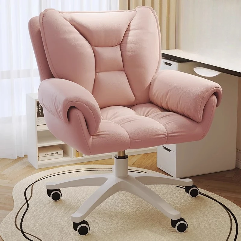 

Vanity Recliner Pedicure Office Chair Bedroom Pc Study Office Chair Pink Living Room Accent Cadeira De Escritorio Home Furniture