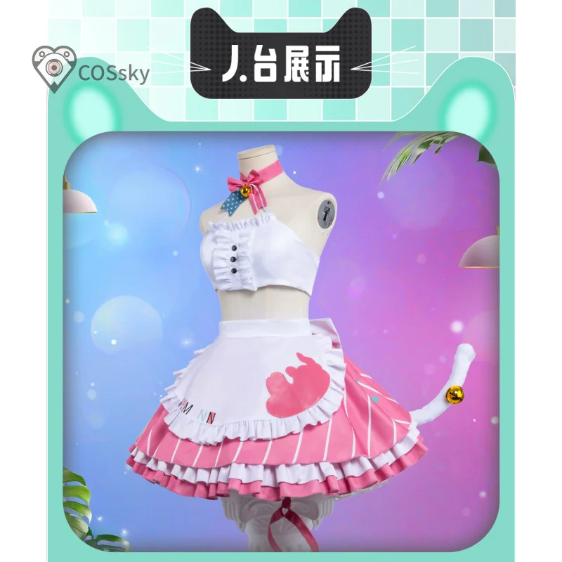 

USS Hammann Anime Azur Lane Cosplay Costume New girl maid dress apron socks tie Halloween party Lolita woman Hammann uniform