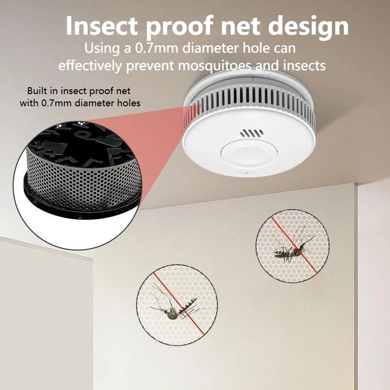 Unabhängiger Typ Rauchmelder, Feuerpräventionssensor, kommerzieller Heimgebrauch, Erkennung, Tropfalarm, Anti-Rauchsensor