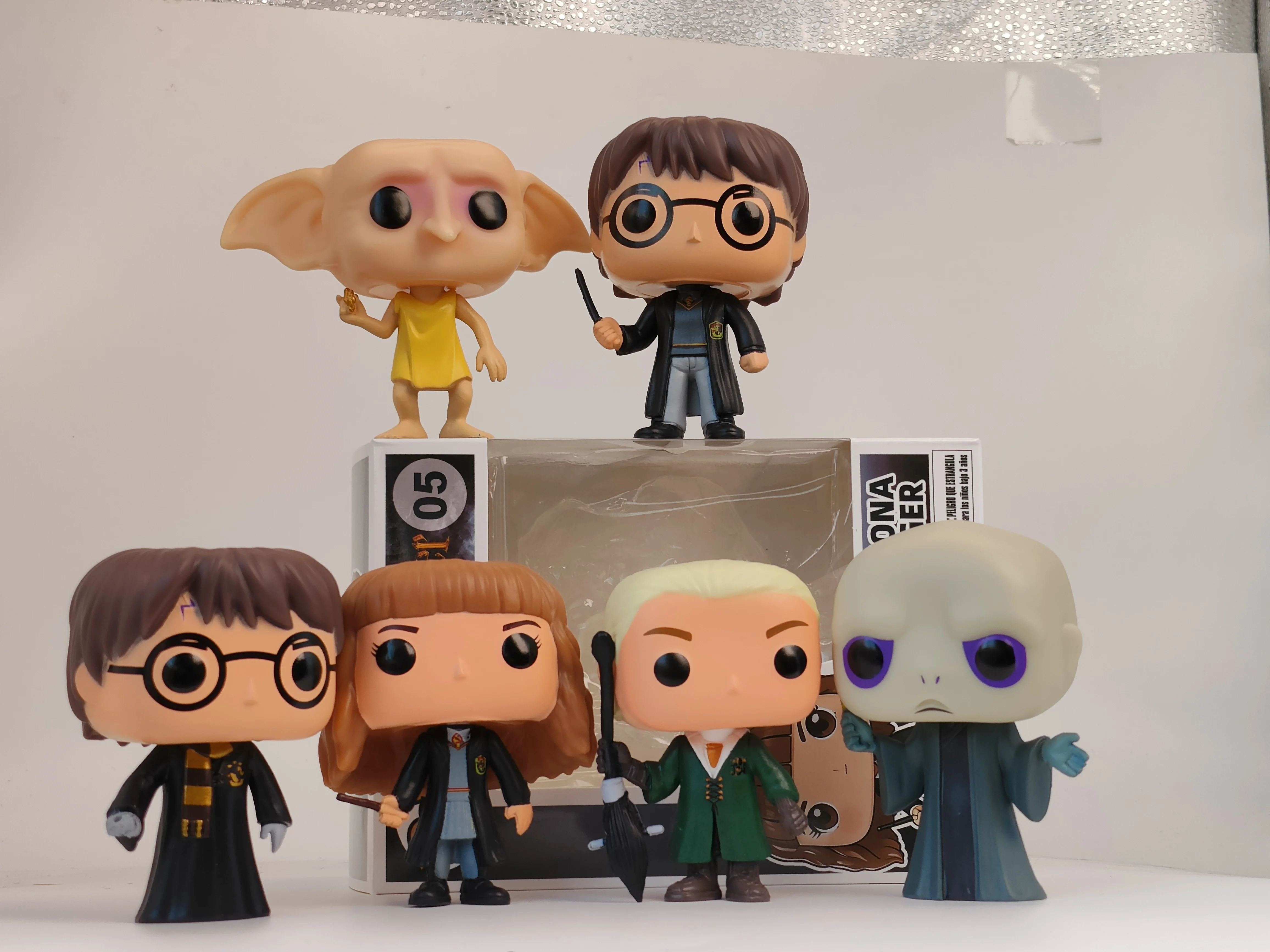 Pop Harry Potter Hermione Dobby Voldemort Figures 6Pcs Magic Movie Collectible Vinyl Action Figure Desktop Ornament Gift