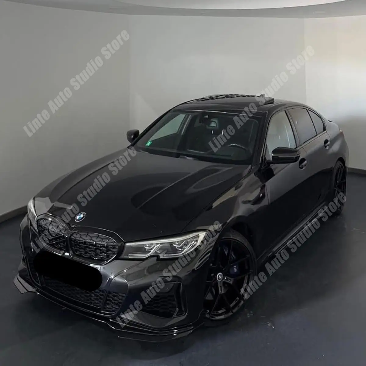 

5 шт. для BMW 3 серии G20 G21 2019-2022 Pre-LCI автомобильный передний бампер, спойлер, сплиттер, диффузор, нижняя защита, комплекты кузова