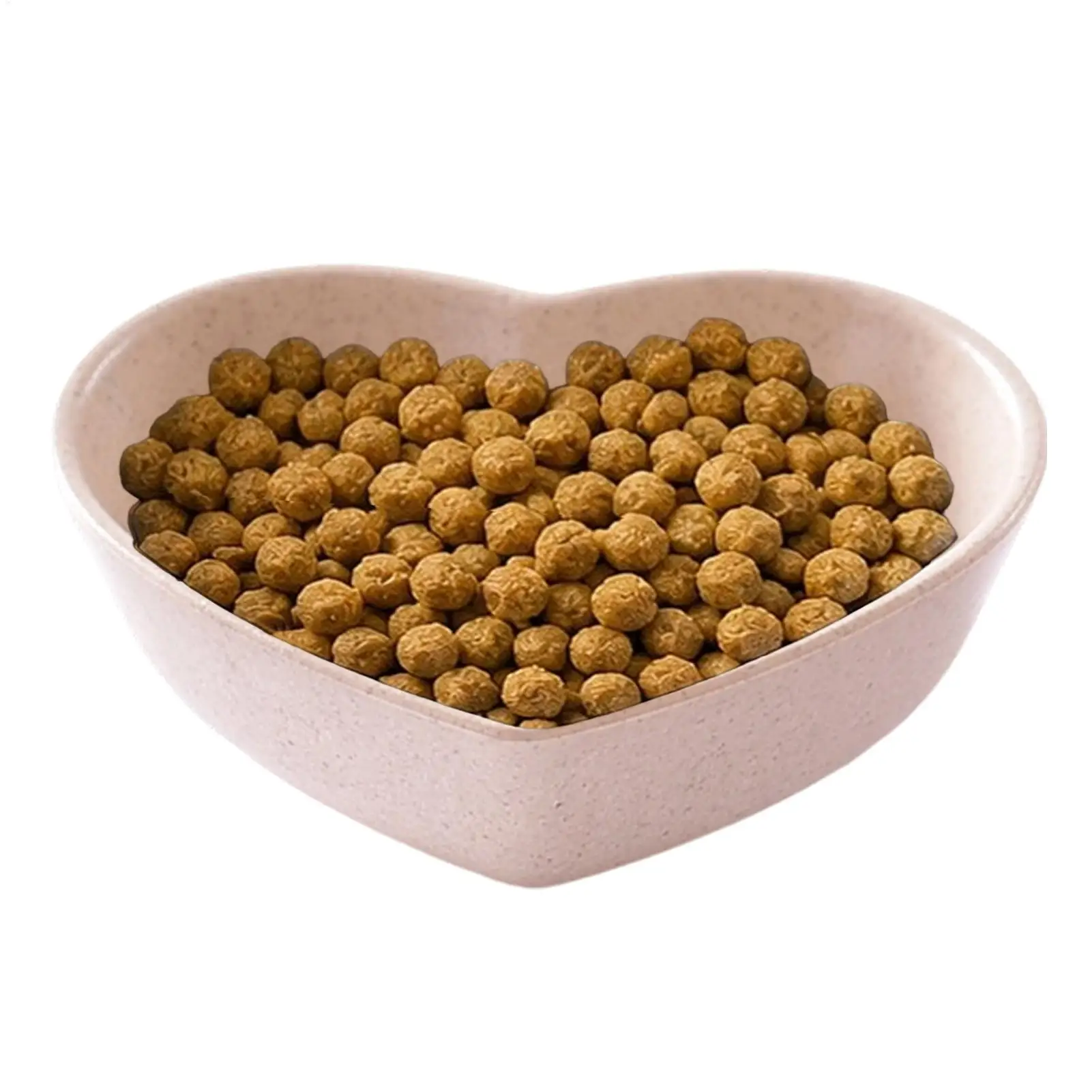 Hamster Bowl Cute Anti-Turning Anti-Slip Spill-Proof Heart Pet Feeding Bowl Water Plate for Cage Habitat Enclosure House Bedroom