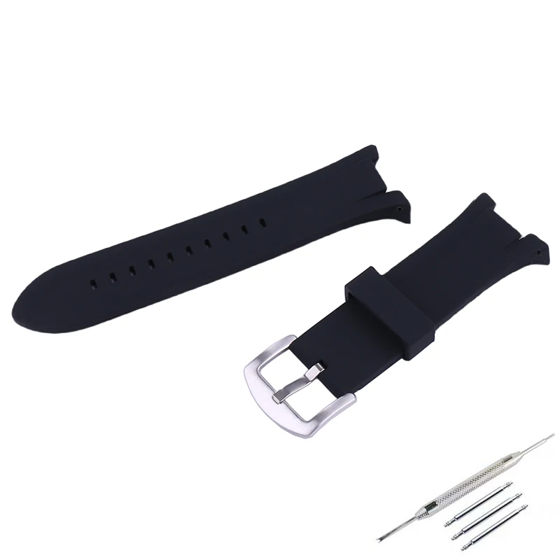 

32mm men rubber watch band Compatible for Armani AX1803 1802 AX1050 1040 watch strap women silicone sport wristband accessories