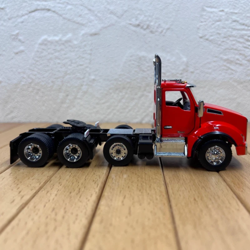 DM 1:50 Kenworth T880S SBFA z przyczepą zbiornika oleju Model DM71102 Głowica kontenerowa ze stopu Kolekcja modeli Prezent Wyświetlacz