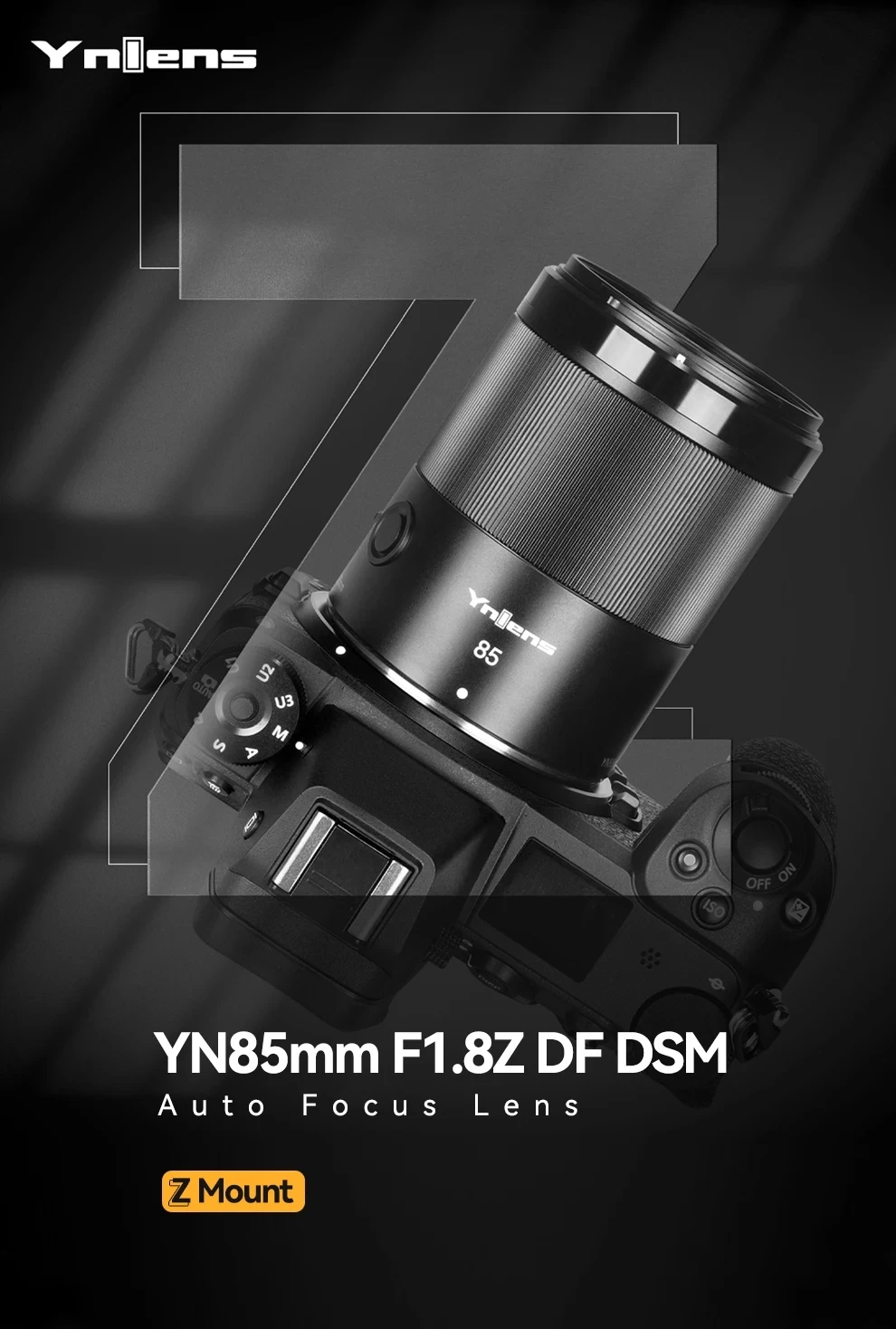 YONGNUO 85mm F1.8 Z DF DSM Autofocus Portret Groot Diafragma N Lens Z Mount Z9 Z7 Z5 Z6 Z50 Camera Lens