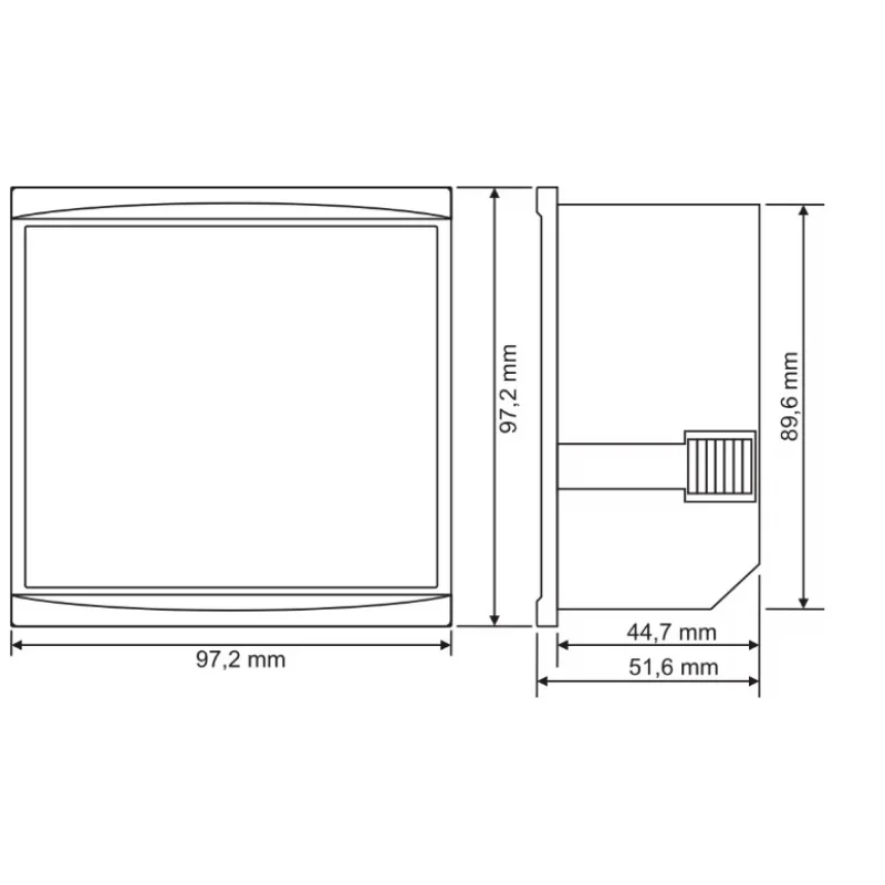 Digital display meter voltage current power frequency three-phase four-wire multi-function instrument SEM-06 220V