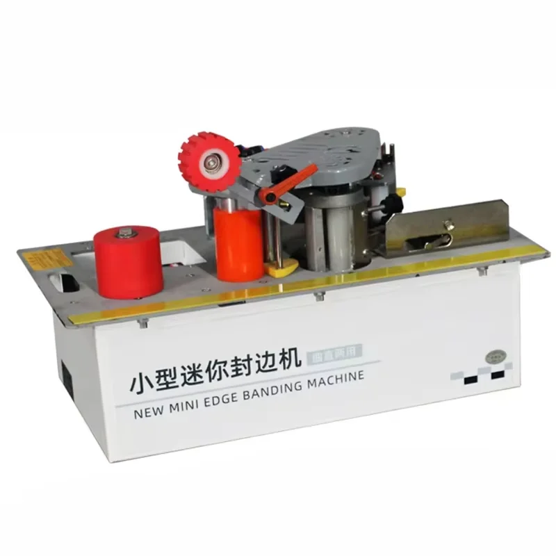 

Кромкооблицовочный станок для дерева 1200 Вт, для прямой и криволинейной обработки, ручной, для ПВХ-кромки, с функцией саморезки (используется с пилой)