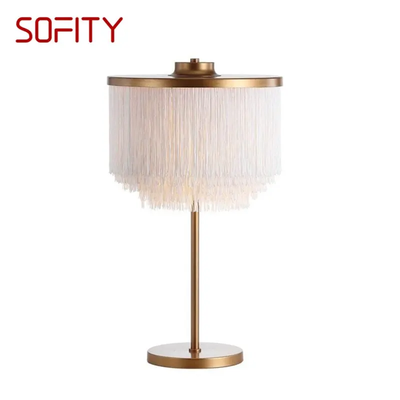 

SOFITY Postmodern Table Lamp LED Creative Art Bedside Vintage Desk Light for Home Decor Free Shipping