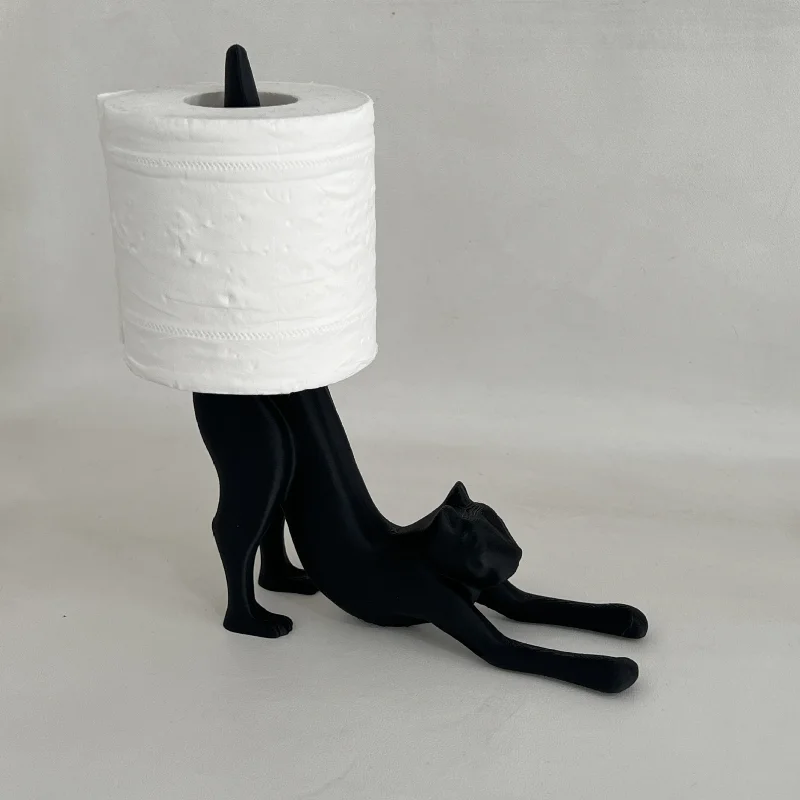 Paper Roll Holder Leopard Cat Roll Paper Rack Ornament Interesting Bathroom Roll Paper Rack Ornament Paper Holder For Bathroom