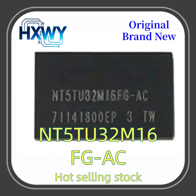 (3/10 Pieces) NT5TU32M16FG-AC 5TU32M16FG TSOP-66 DDR2 Memory Factory Wholesale Cheap IC Chip Fast Shipping