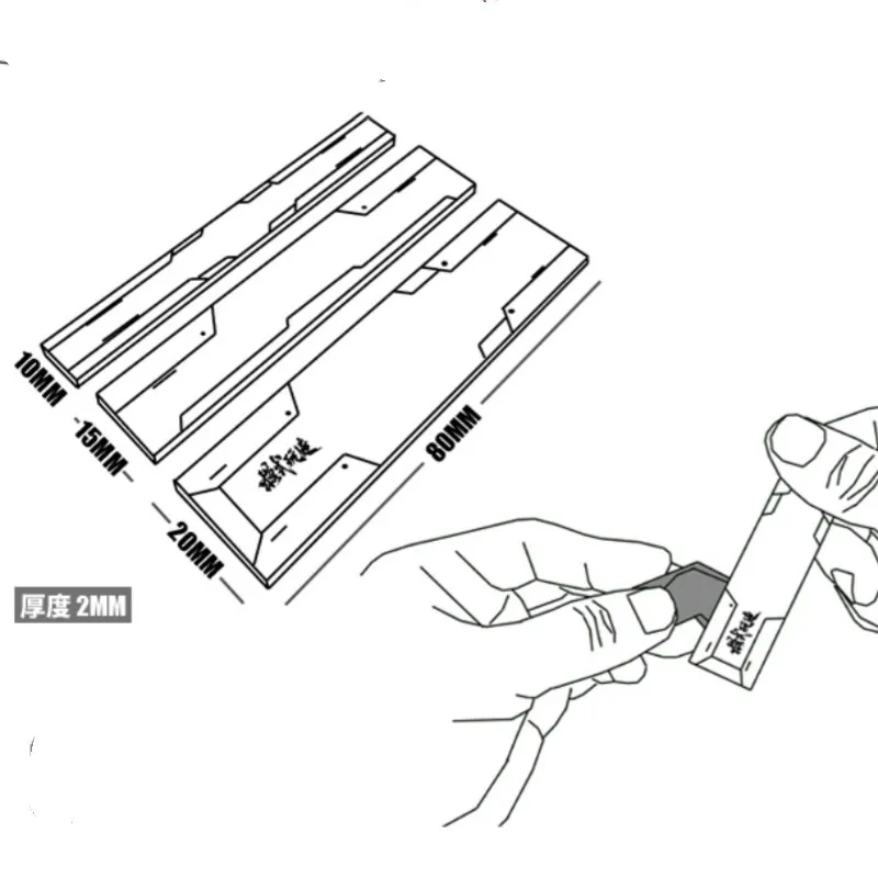 3 stks Hobby Model Schuurpapier Schuurmachine Geen lijm Schuurplank Schuurpapier Houder Voor Modelbouw DIY Accessoires Tool