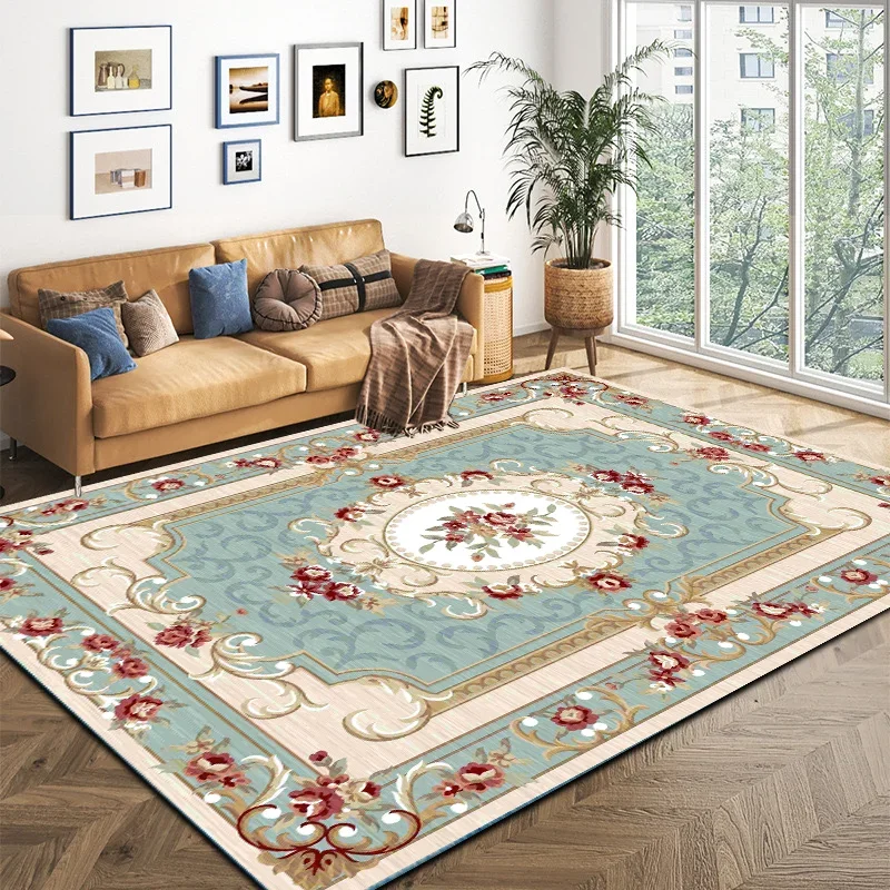 VIKAMA Crystal Velvet Carpet Modern Simple Living Room Creative Sofa Coffee Table Covered With Large Area Cushion Home Decor